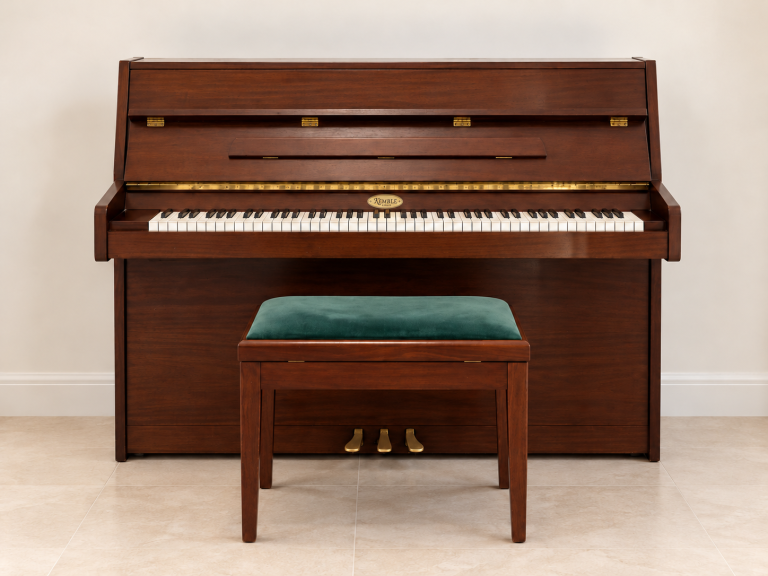 Kemble piano with authentic brass badge